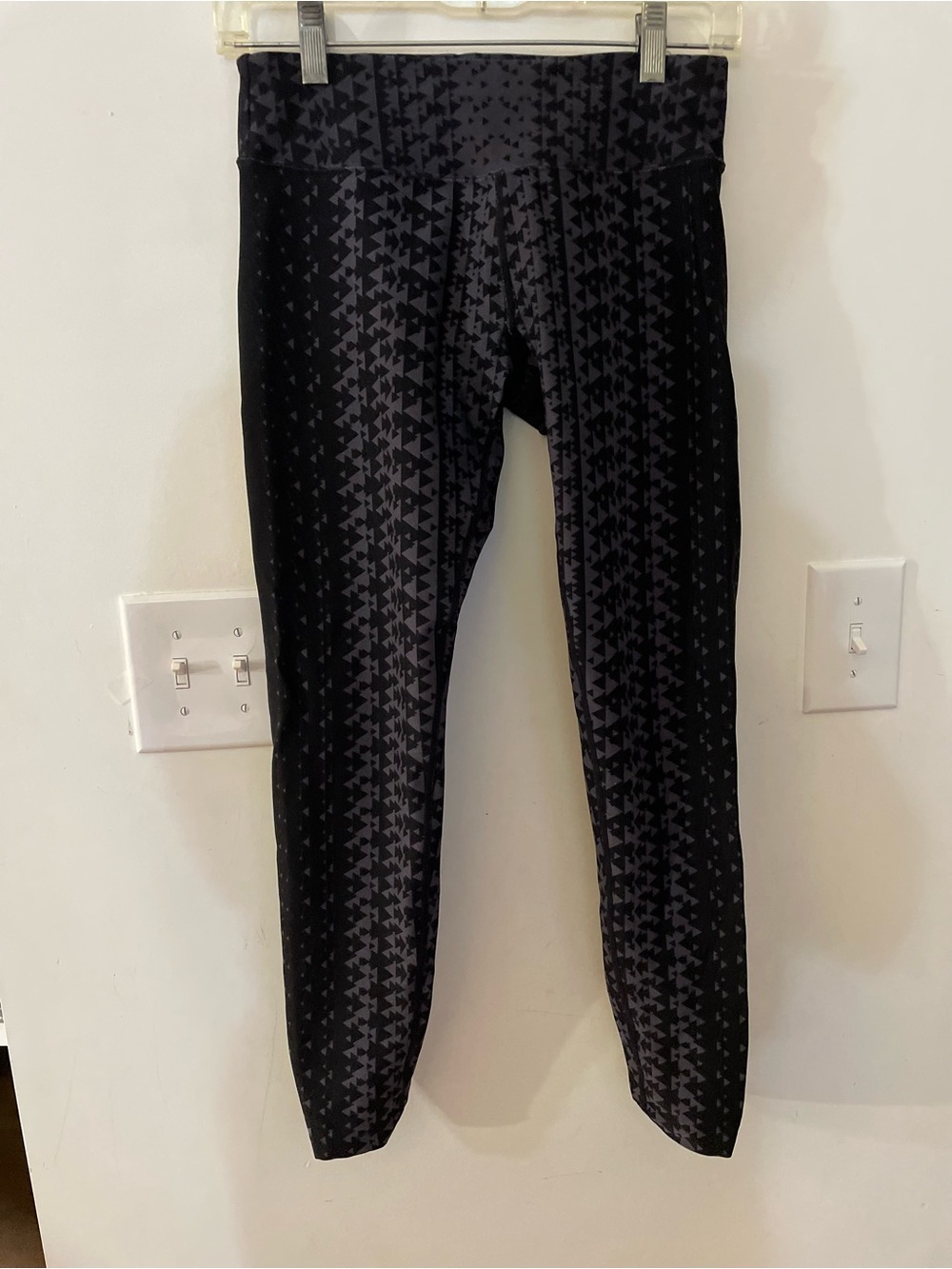 Calvin Klein Women’s Black Geometric Active Performance Pants Size S